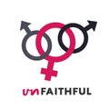 Design of unfaithful woman icon