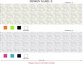textile print design bedsheet collection Royalty Free Stock Photo
