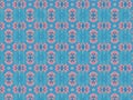 Seamless pink floral pattern on blue background. Royalty Free Stock Photo