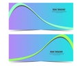 Background for business banner template with gradient colors