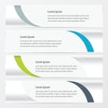 Design vector banner Green, blue, gray color