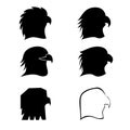design vector eagle silhoutte line Royalty Free Stock Photo