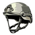 Design vector helmet tactical military Royalty Free Stock Photo