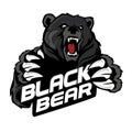 Grizzle bear logo cartoon