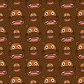 Design vector hippo smile cartoon seamless pattern for wallpaper or background Royalty Free Stock Photo