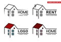 Design Vector Home Logo Template. Real Estate House Logo. Vector Illustration.