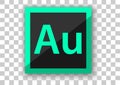 Adobe audition icon design white square background