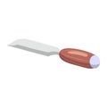 Design with vector illustration of a chisel with a strong wooden handle, designed with vector illustration