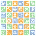 SEO Services Icons Set Royalty Free Stock Photo