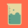 Design vector objects illustration science elements and laboratory objects Royalty Free Stock Photo