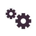 Gear design vector objects illustration science elements and laboratory objects Royalty Free Stock Photo