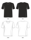 Design vector t shirt template black white