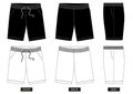 Design vector template shorts collection for men 05 Royalty Free Stock Photo