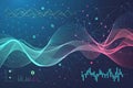 Big Data Visualization with Sound Waves and Interweaving Dots for Futuristic Design