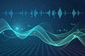 Big Data Visualization with Sound Waves and Interweaving Dots for Futuristic Design