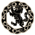 Design Werewolf and Celtic-Scandinavian ornament