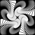 Design whirlpool movement illusion background Royalty Free Stock Photo