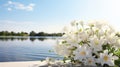 design white field bouquet riverside