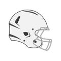 Design of white Football Helmet Royalty Free Stock Photo