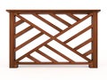 Design wooden railing with wooden balusters