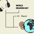 World Hearing Day Royalty Free Stock Photo
