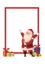 Design For Xmas Poster with Christmas Santa Claus.Template