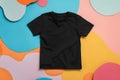 Design Your Own Custom Black T-Shirt, A Simple Guide to Creating Unique Apparel with Vibrant Colors and Creative De