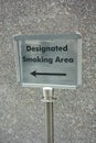 Designated Smoking Area Royalty Free Stock Photo
