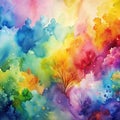 Designed art background. Used watercolor elements Royalty Free Stock Photo