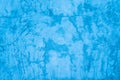 Designed blue grunge plastered wall texture, background