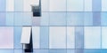 Designed corporate office building glass wall with windows Royalty Free Stock Photo