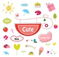 Designed cute elements