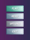 Designed game user interface set Royalty Free Stock Photo