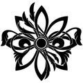 Stylized victorian gothic ornament