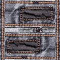 Designed jeans background Royalty Free Stock Photo