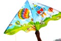 Designed kites of unique patterns and colours Royalty Free Stock Photo