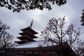 Snow Japanese cottage Royalty Free Stock Photo