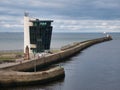 Designed by SMC Parr Architects, the glass clad building of the Marine Operations Centre of the Port of Aberdeen in Scotland, UK