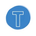 T latter logo