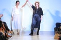 Designer Andrea Wild and model walk Wild runway at the FTL Moda Spring 2016