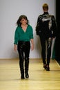 Designer Barbara Buil walks the runway during the Barbara Bui show