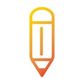 Designer creativity pencil internet web technology interface gradient style icon