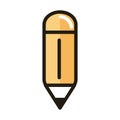 Designer creativity pencil internet web technology interface line and fill style icon