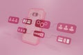 Designer data process development data prototype interface flow chart smartphone application, smartphone mockup creat user Royalty Free Stock Photo