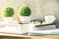 Designer desk closeup Royalty Free Stock Photo