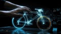 Designer develops new futuristic bike using computer hologram created with generative AI technology