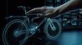 Designer develops new futuristic bike using computer hologram created with generative AI technology