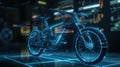 Designer develops new futuristic bike using computer hologram created with generative AI technology