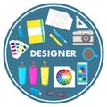 Designer Flat Design Vector Illustration