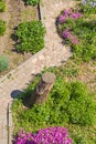 Designer garden path Royalty Free Stock Photo